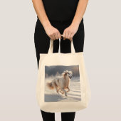 Borzoi Elegant Grocery Canvas tas (Voorkant (product))