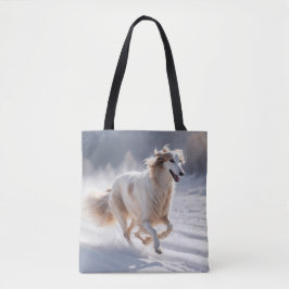 Borzoi Elegant Schouder Canvas tas