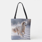Borzoi Elegant Schouder Canvas tas (Achterkant)