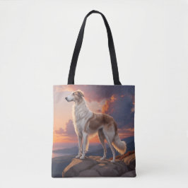Borzoi Elegant Schouder Canvas tas