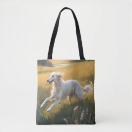 Borzoi Elegant Schouder Canvas tas