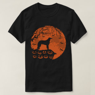 Borzoi en Moon Halloween Costume Hondenliefhebber  T-shirt