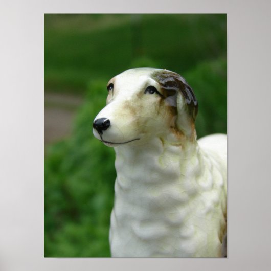 Borzoi Figurine Poster (Voorkant)