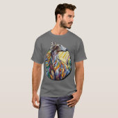 Borzoi grappig t-shirt (Voorkant volledig)