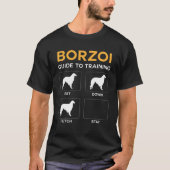 Borzoi Guide to training Dog Obedience Dog Command T-shirt (Voorkant)