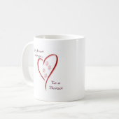 Borzoi hart behoort koffiemok (Voorkant links)