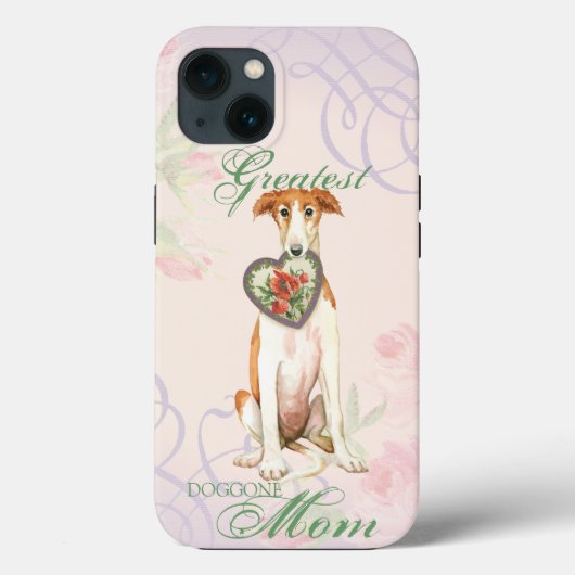 Borzoi Heart mama Case-Mate iPhone Case (Achterkant)