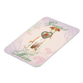 Borzoi Heart mama Magneet (Linkerzijde)