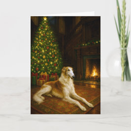 Borzoi Holiday Card Feestdagen Kaart