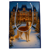 Borzoi Holiday Card Medium Cadeauzakje (Voorkant)