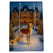 Borzoi Holiday Card Medium Cadeauzakje (Achterkant)