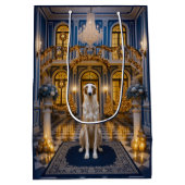 Borzoi Holiday Card Medium Cadeauzakje (Achterkant)