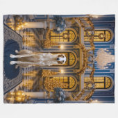 Borzoi Holiday  Fleece Deken (Voorkant (Horizontaal))