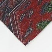 Borzoi Holiday Fleece Deken (Hoek)