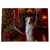 Borzoi Holiday  Groot Cadeauzakje (Voorkant)