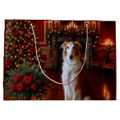 Borzoi Holiday  Groot Cadeauzakje (Achterkant)