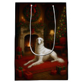 Borzoi Holiday  Medium Cadeauzakje (Achterkant)