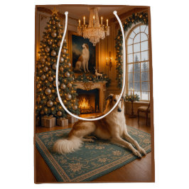 Borzoi Holiday  Medium Cadeauzakje