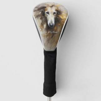 Borzoi hond in de wind 003 - Yacobsen Derosana Golfheadcover