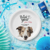 Borzoi hond papieren bordje (Feest)