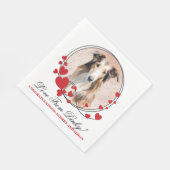 Borzoi-hond Rood Hart Frame Hond Foto Servet (Hoek)