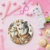  Borzoi hondenillustratie Papieren Bordje (Feest)