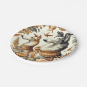  Borzoi hondenillustratie Papieren Bordje (Gekanteld)