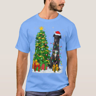 Borzoi Hondenliefhebber Xmas Tree Santa Borzoi Ker T-shirt