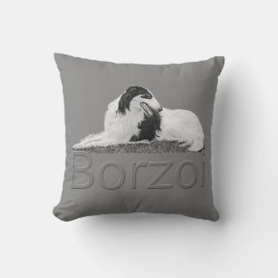 Borzoi in rust kussen