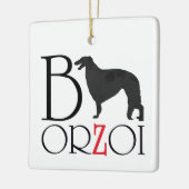 Borzoi Kerst Ornament (Links)