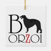 Borzoi Kerst Ornament (Achterkant)