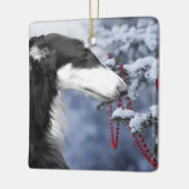 Borzoi Kerst Ornament (Links)