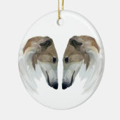 Borzoi Kerst Ornament (Links)
