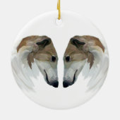 Borzoi Kerst Ornament (Achterkant)