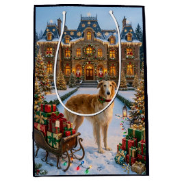 Borzoi Kerstcadeautas Medium Cadeauzakje