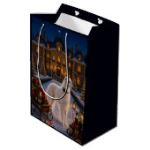 Borzoi Kerstcadeautas Medium Cadeauzakje (Achterkant Gekanteld)