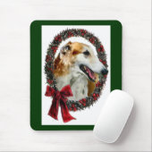 Borzoi kerstcadeautjes muismat (Met muis)