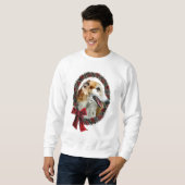 Borzoi kerstcadeautjes trui (Voorkant volledig)
