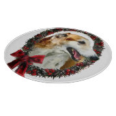 Borzoi Kerstmis Snijplank (Hoek)