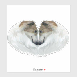 Borzoi Liefde Die Cut Vinyl Sticker