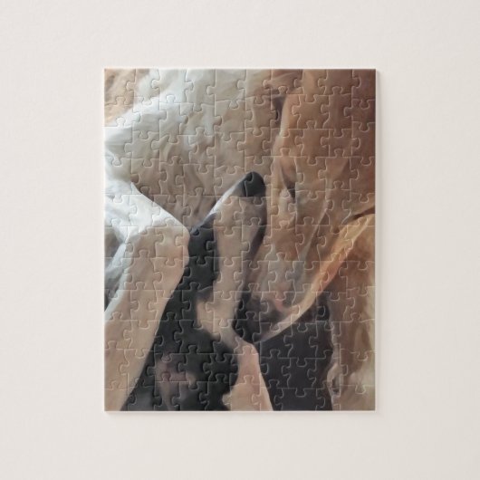 Borzoi Liefde Legpuzzel (Verticaal)