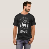 Borzoi Life Beter mama papa Dog T-shirt (Voorkant volledig)