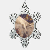 Borzoi Lounging kerstversiering Tin Sneeuwvlok Ornament (Rechts)