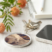 Borzoi Lounging Sleutelhanger (Zijkant)