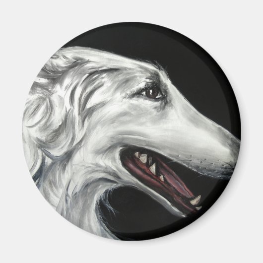 borzoi magneet (Voorkant)