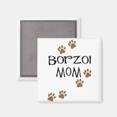 Borzoi mama magneet (Voorkant / Achterkant)