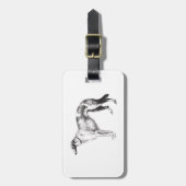 Borzoi Martynow Etsing Bagage Label (Voorkant verticaal)