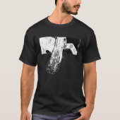BORZOI MEME LONG NOSE DOG T-SHIRT (Voorkant)