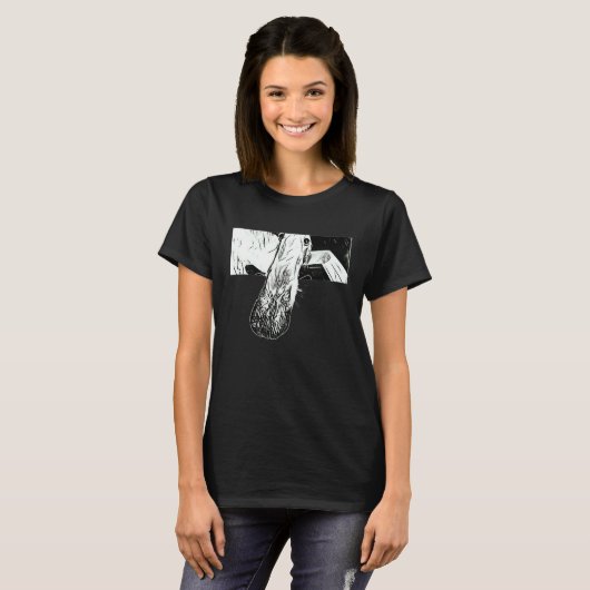 BORZOI MEME LONG NOSE DOG T-SHIRT (Voorkant volledig)