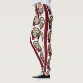 Borzoi Merry Kerstmis Leggings (Links)